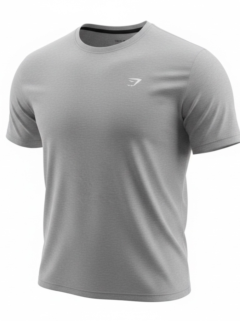 Gym Shark Performance Crew Neck T-Shirt - Gray